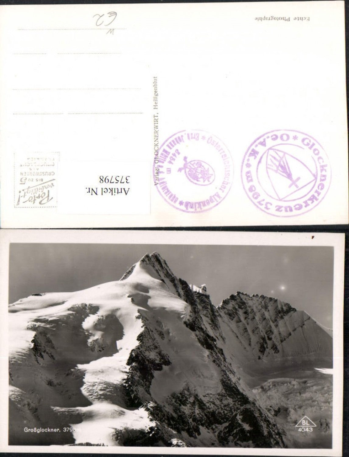 375798,Großglockner b. Heiligenblut Bergkulisse
