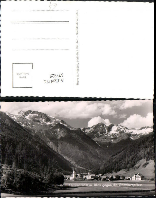 375825,Mallnitz Totale geg. Gamskarspitze Bergkulisse
