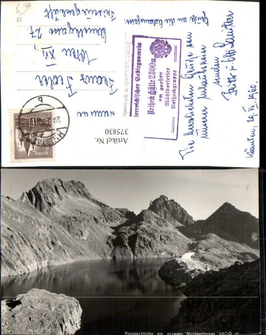 375830,Riesseckhütte Berghütte am Großen Mühldorfersee See b. Mühldorf Bergkulisse