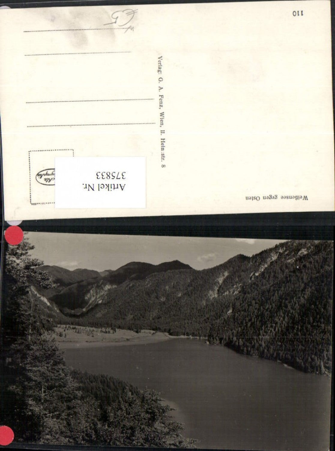 375833,Weißensee See in Kärnten geg. Osten Bergkulisse