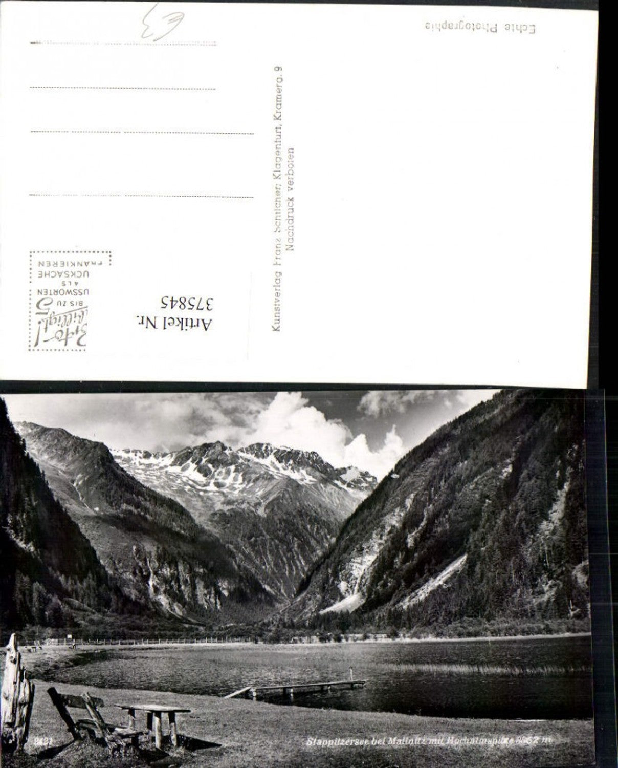 375845,Stappitzersee See b. Mallnitz m. Hochalmspitze Bergkulisse