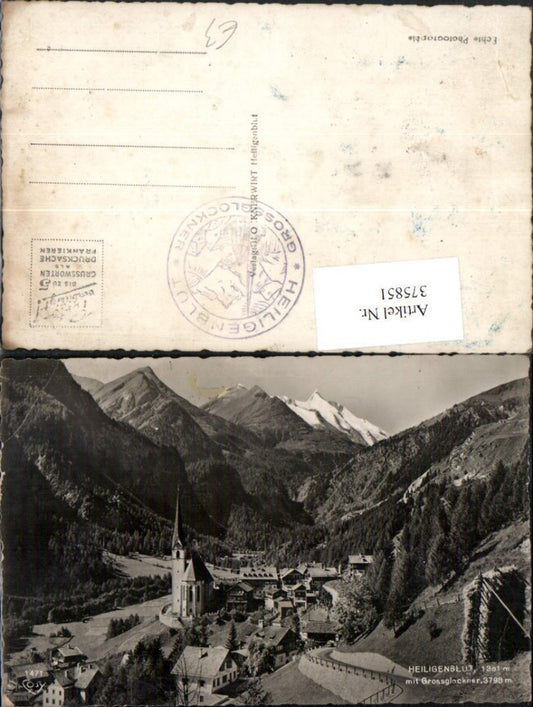 375851,Heiligenblut Totale m. Großglockner Bergkulisse pub Cosy 1471