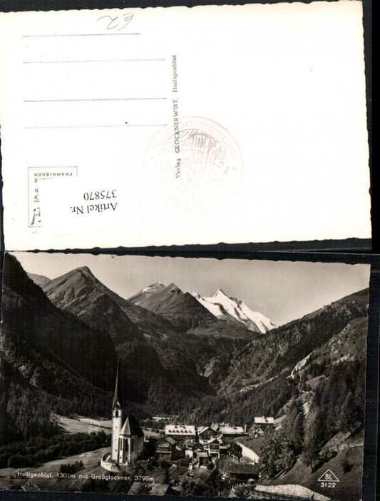 375870,Heiligenblut Totale m. Großglockner Bergkulisse