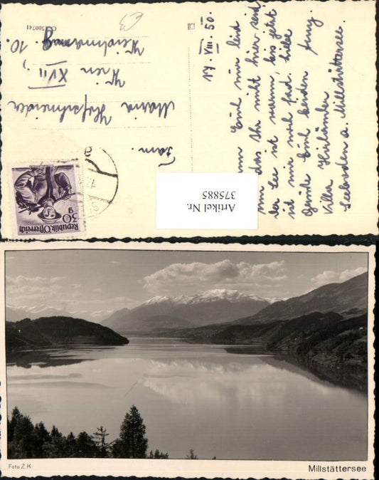 375885,Millstättersee See b. Millstatt Seeboden Bergkulisse