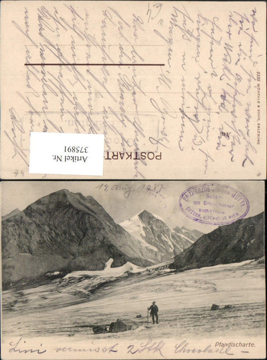 375891,Pfandlscharte b. Fusch an d. Glocknerstraße Bergkulisse