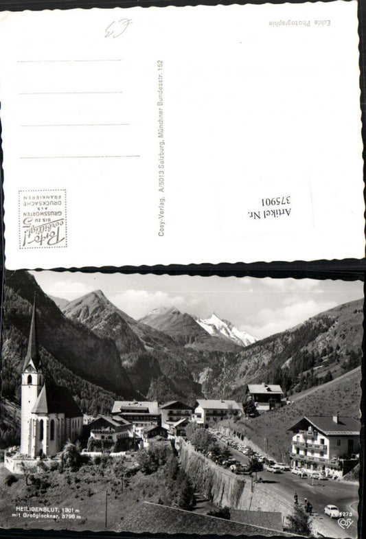 375901,Heiligenblut Totale Kirche m. Großglockner Bergkulisse pub Cosy 1273