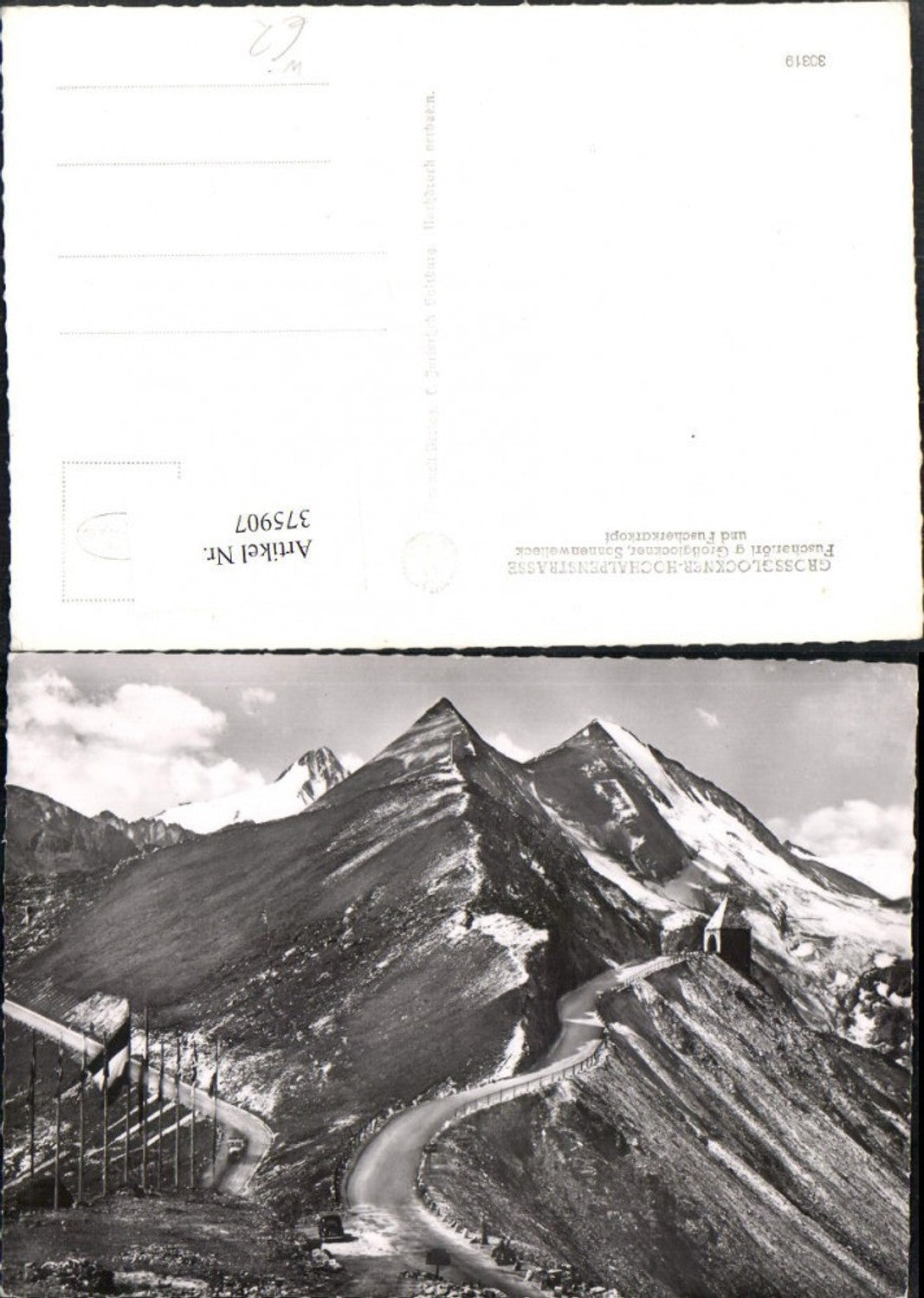 375907,Großglockner Hochalpenstraße b. Heiligenblut Fuschertörl Bergkulisse
