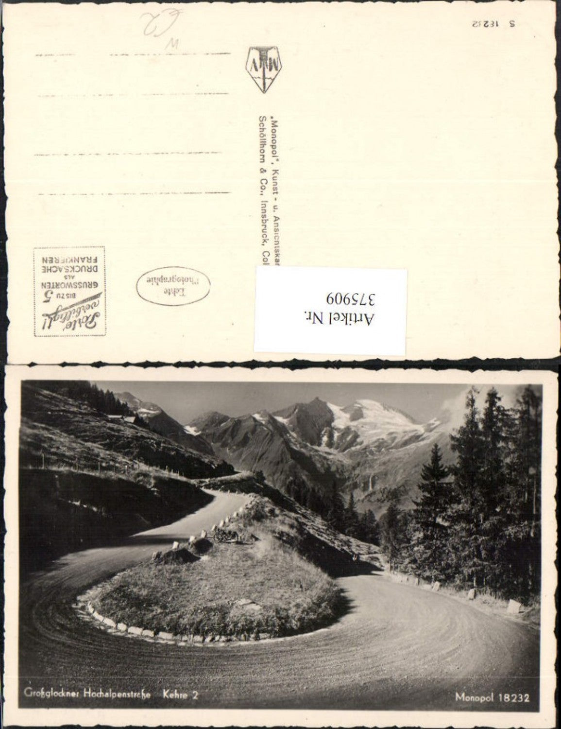 375909,Großglockner Hochalpenstraße b. Heiligenblut Bergkulisse