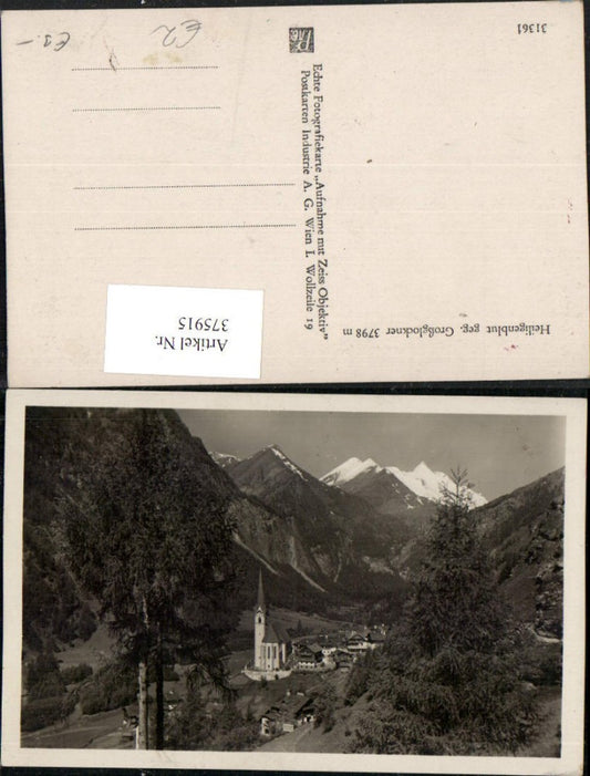 375915,Heiligenblut Totale geg. Großglockner Bergkulisse
