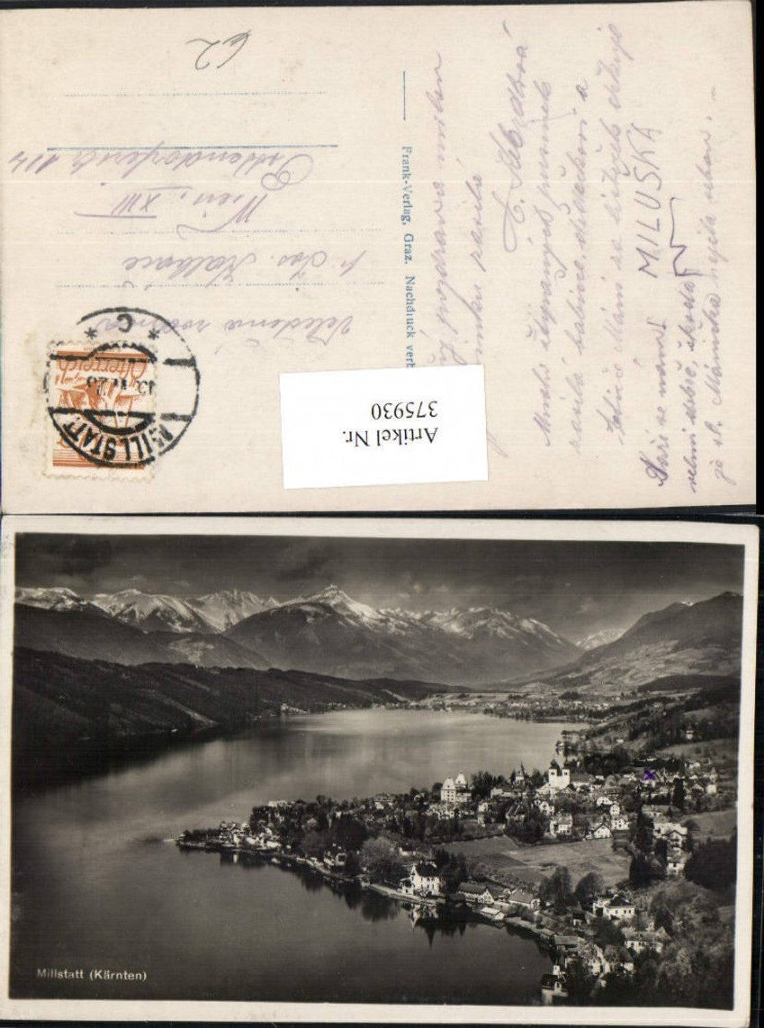375930,Millstatt am Millstättersee Totale See Bergkulisse