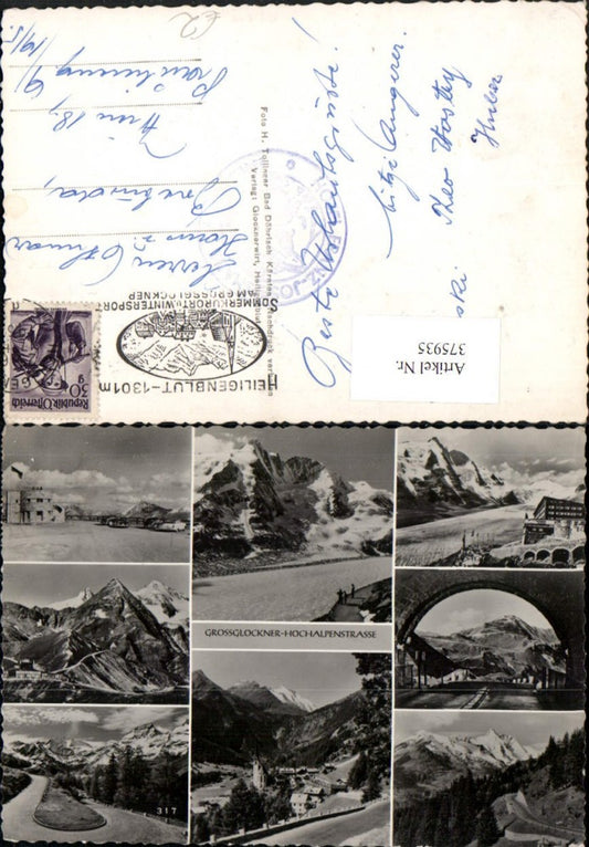 375935,Großglockner Hochalpenstraße b. Heiligenblut Totale Tunnel Kehre Mehrbildkarte