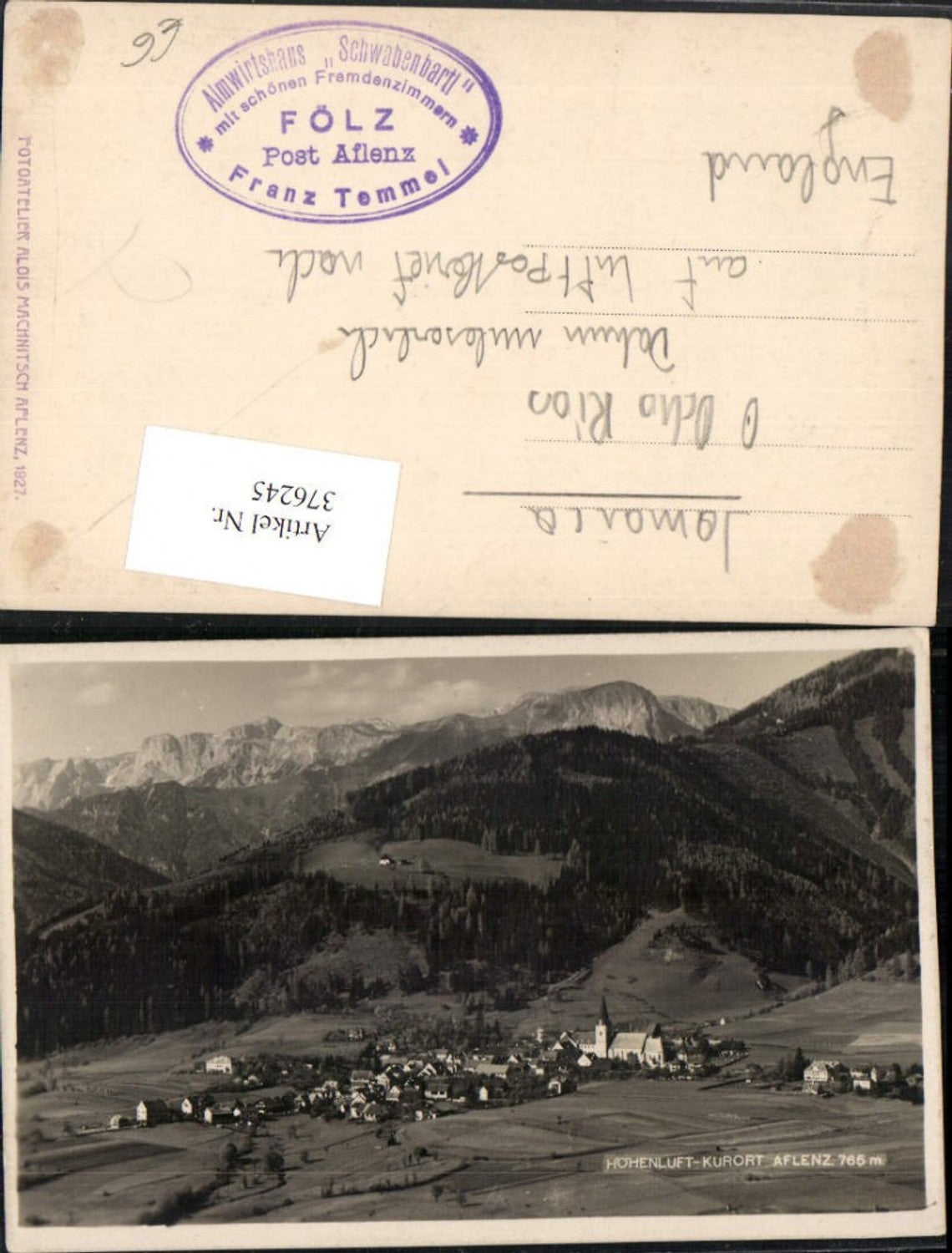 Alte Ansichtskarte – Old Postcard