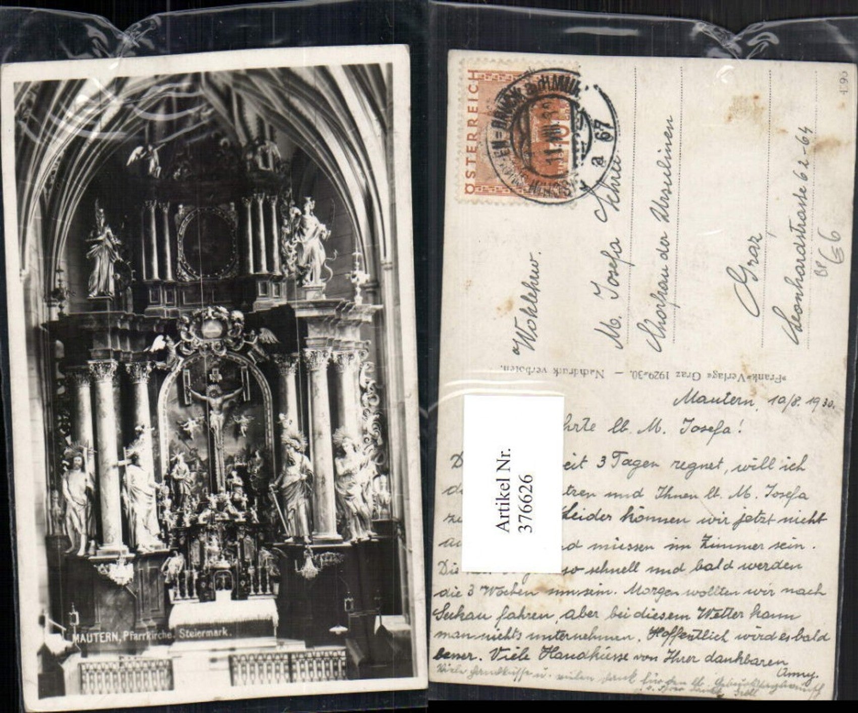 Alte Ansichtskarte – Old Postcard