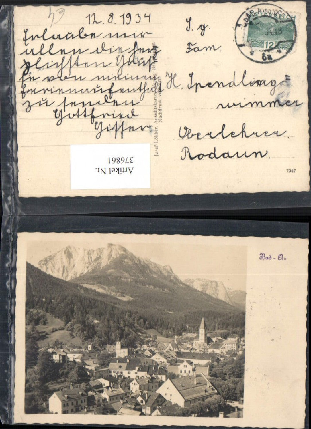Alte Ansichtskarte – Old Postcard