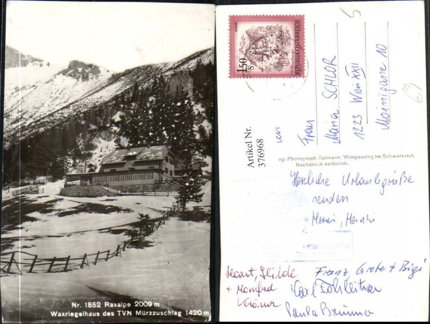 Alte Ansichtskarte – Old Postcard