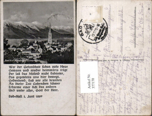 377170,Bad Hall Totale Bergkulisse Spruch Text