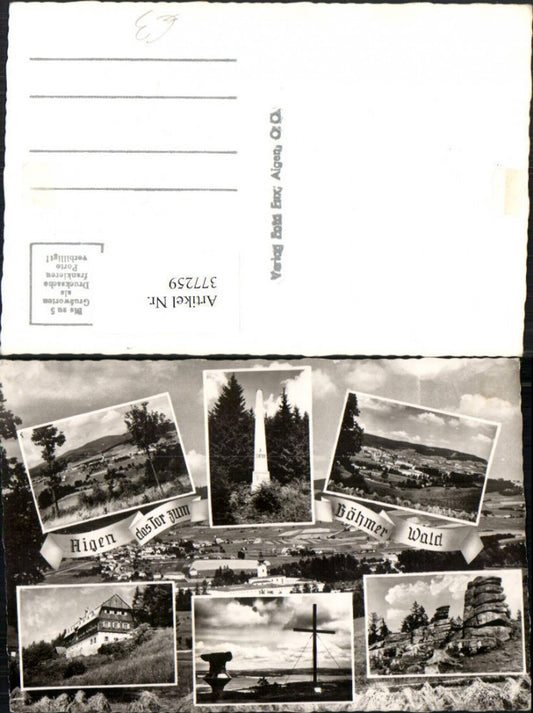 377259, Aigen Total Stifter Monument Summit Cross Mountain Hut Multi-view map