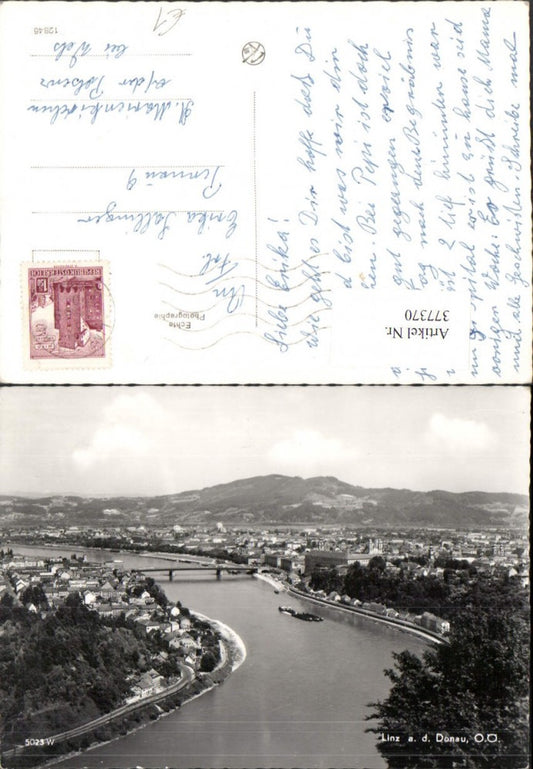 377370,Linz an d. Donau Totale Fluss Brücke