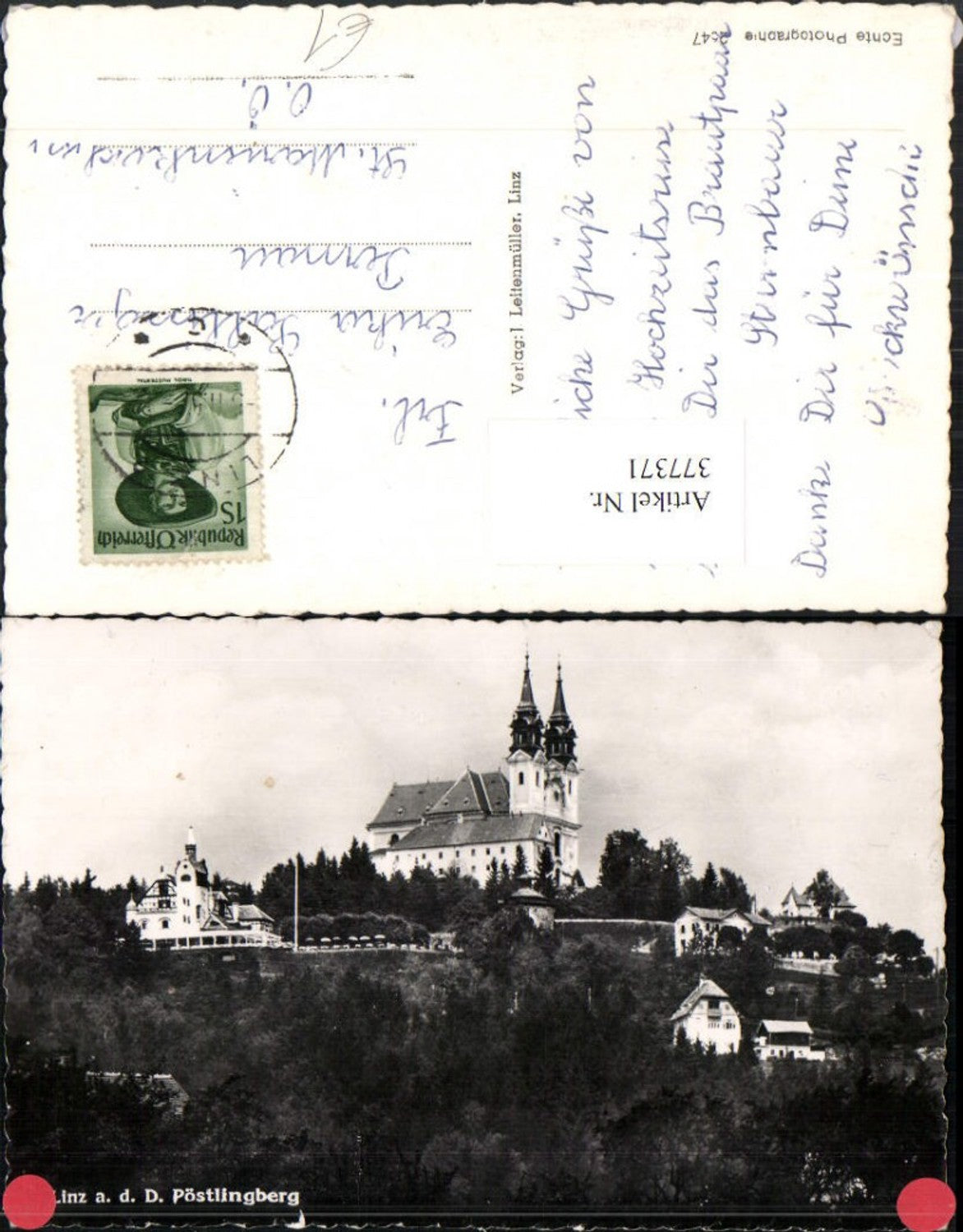377371,Linz an d. Donau Pöstlingberg Kirche