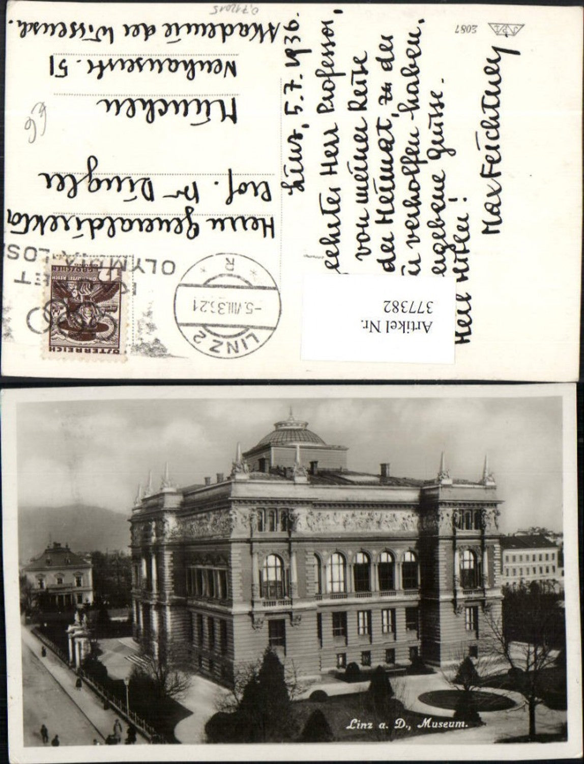 377382,Linz an d. Donau Museum Gebäude