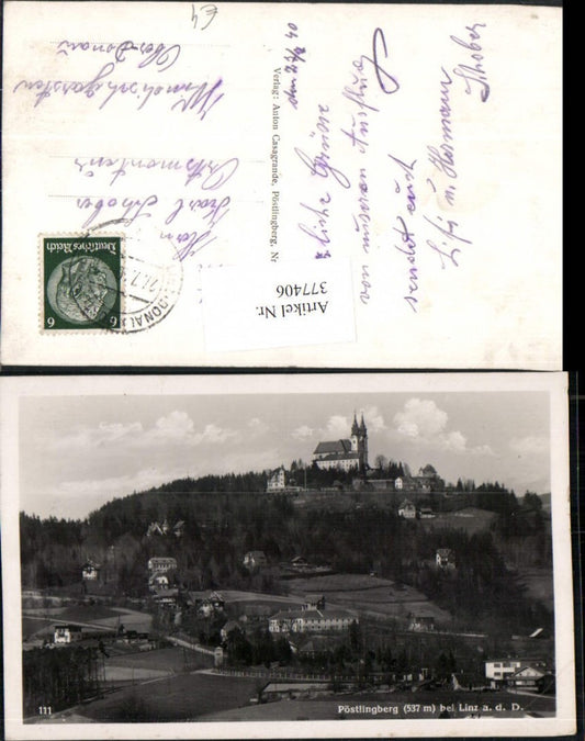 377406,Linz an d. Donau Pöstlingberg Totale Kirche
