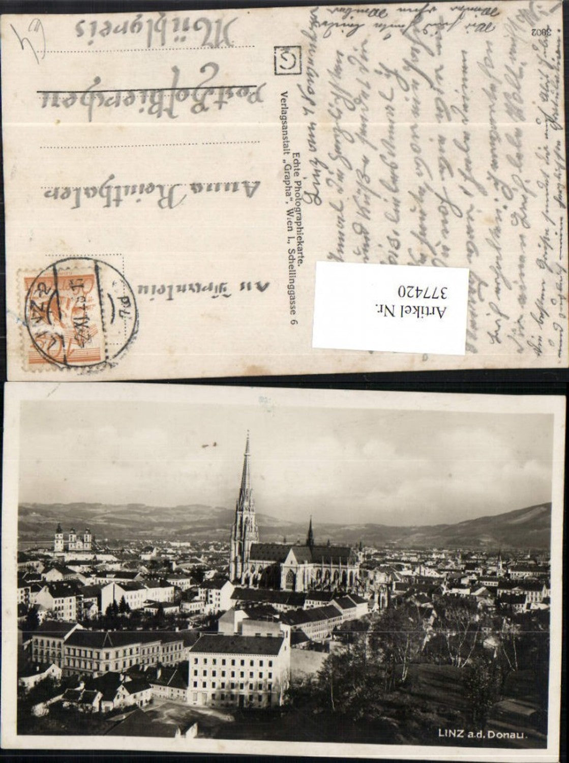 377420,Linz an d. Donau Totale Dom Kirche