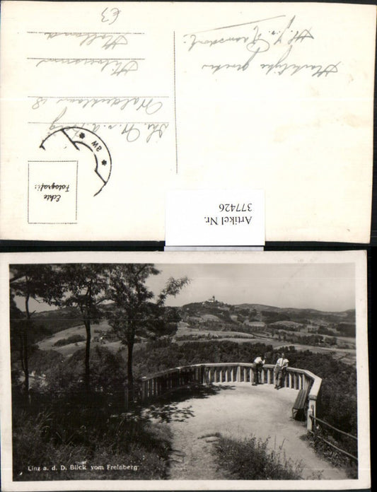 377426,Linz an d. Donau Blick vom Freinberg zum Pöstlingberg