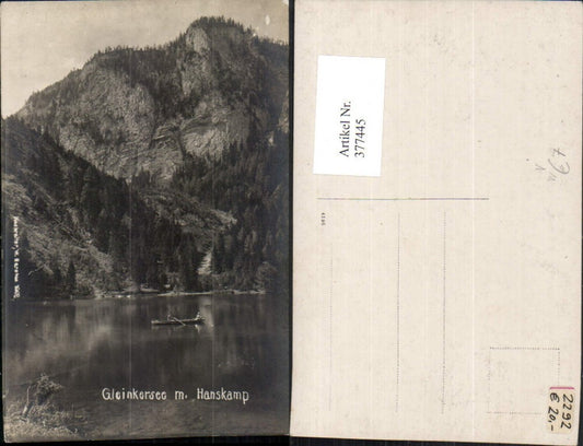 377445,Foto AK Gleinkersee See b. Spital am Pyhrn m. Hanskamp pub Foto Hochreiter