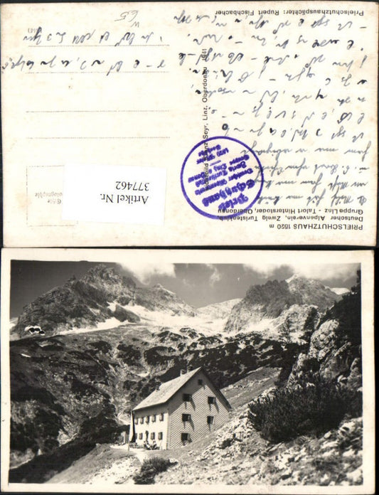 377462,Prielschutzhaus Berghütte b. Hinterstoder Bergkulisse