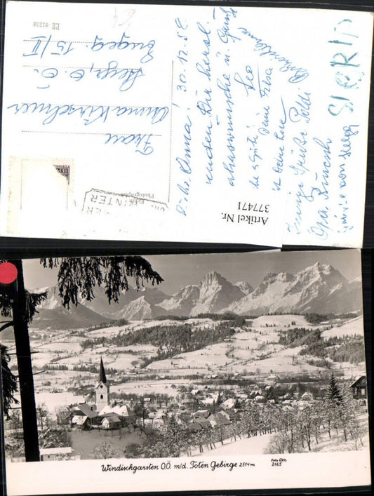 377471,Windischgarsten Totale m. Toten Gebirge Bergkulisse Winterbild pub Foto Oth 2165