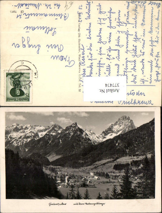 377474,Hinterstoder Totale m. Totengebirge Bergkulisse