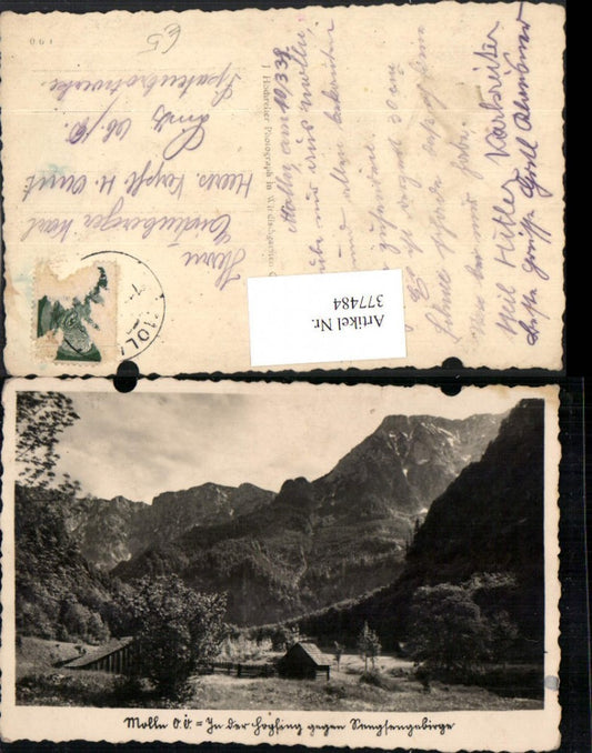 377484,Molln In d. Hopfing geg. Sengsengebirge Bergkulisse