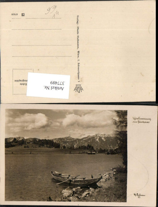 377489,Gleinkersee See b. Spital am Pyhrn Ruderboot Bergkulisse pub Foto Hubmann 27