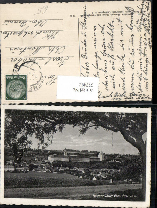 377492,Kremsmünster Totale m. Stift