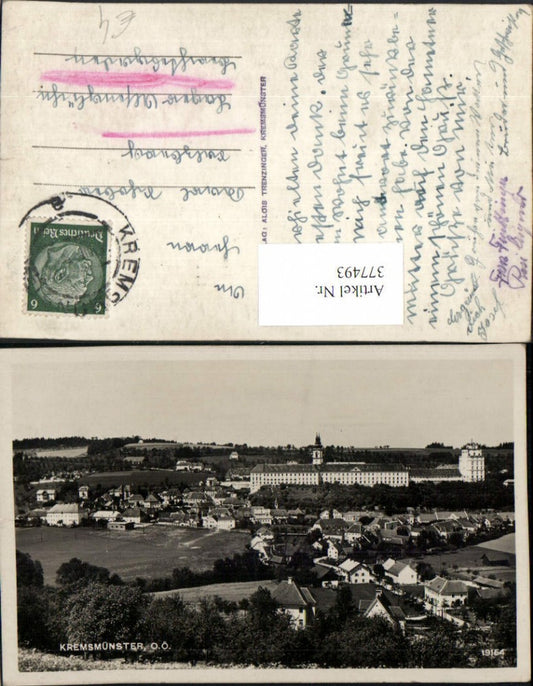 377493,Kremsmünster Totale m. Stift