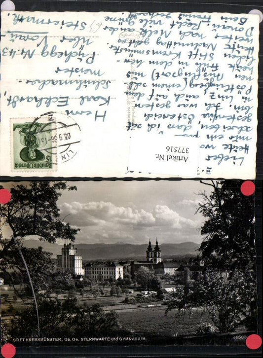 377516,Stift Kremsmünster Sternwarte u. Gymnasium