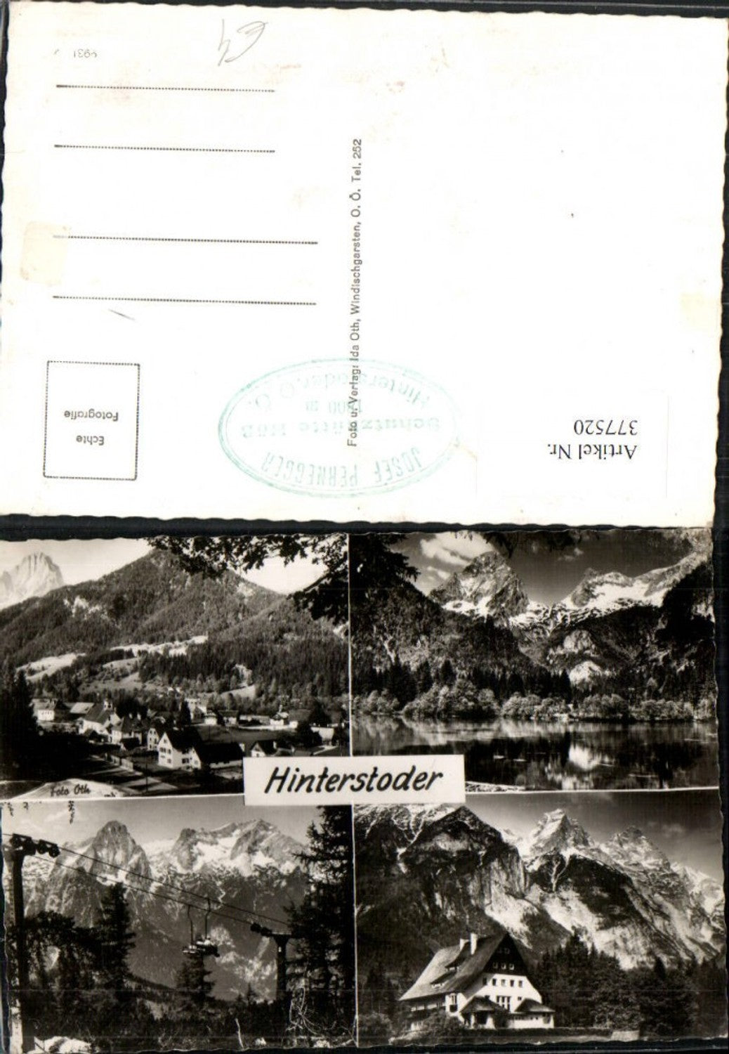 377520,Hinterstoder Totale See Berghütte Sessellift Bergkulissen Mehrbildkarte