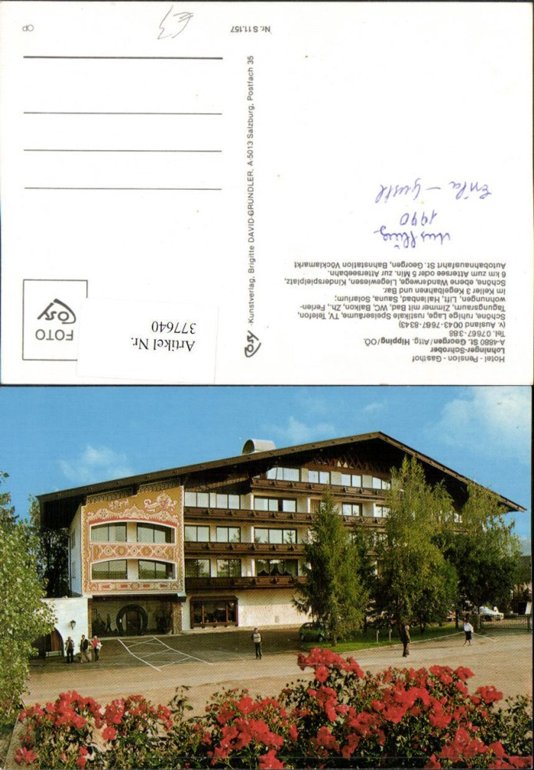 377640,St. Georgen im Attergau Hipping Hotel Pension Gasthof Lohninger Schrober
