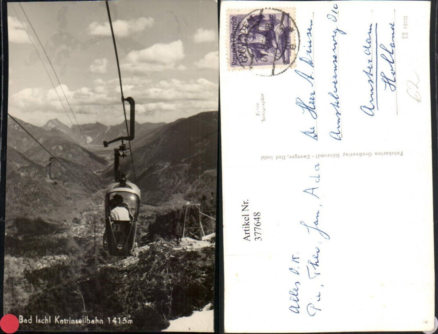 377648,Bad Ischl Katrinseilbahn Seilbahn Bergkulisse