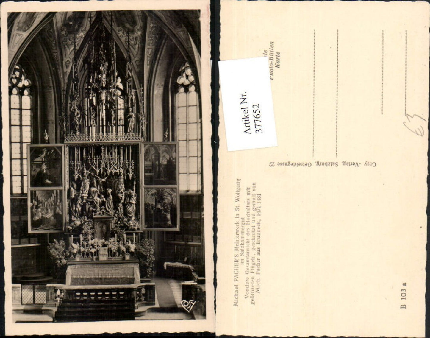 377652,St. Wolfgang Kirche Innenansicht Flügelaltar pub Cosy