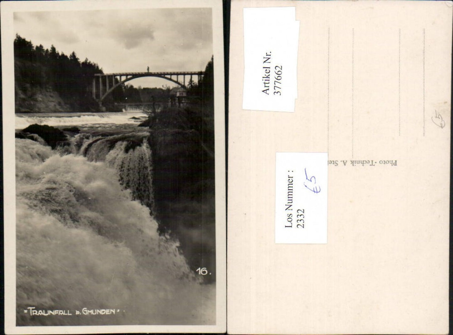 377662,Traunfall Wasserfall b. Gmunden Brücke