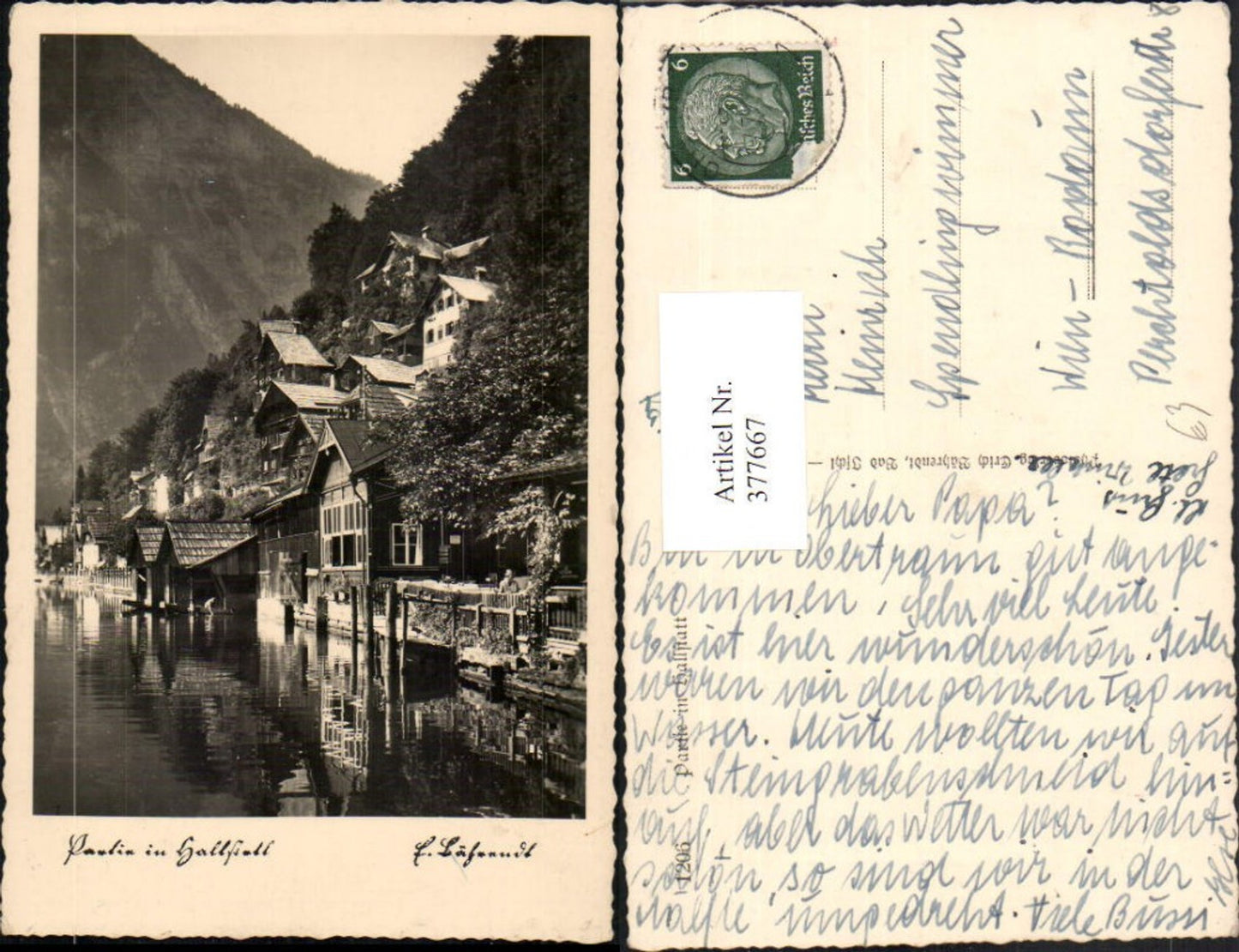 377667,Hallstatt Teilansicht Partie
