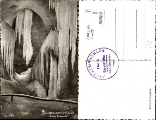 377670,Dachstein Rieseneishöhle b. Obertraun Große Eiskapelle
