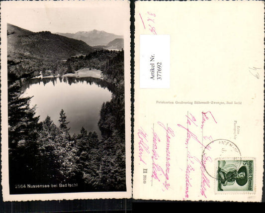 377692,Nussensee See b. Bad Ischl Bergkulisse