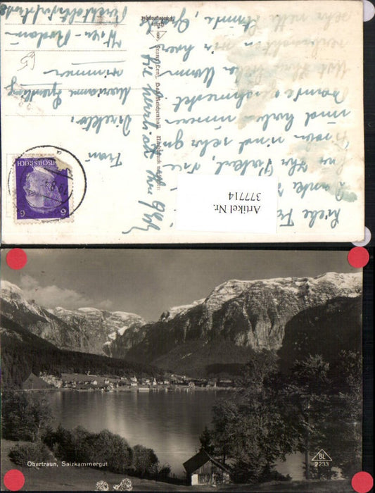 377714,Obertraun Totale See Bergkulisse
