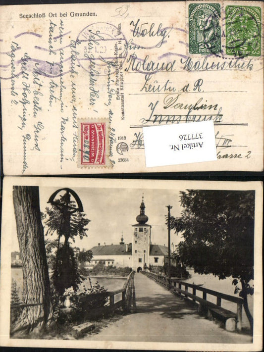 377726,Gmunden Seeschloss Schloss Ort Orth Brücke pub Kilophot 23684