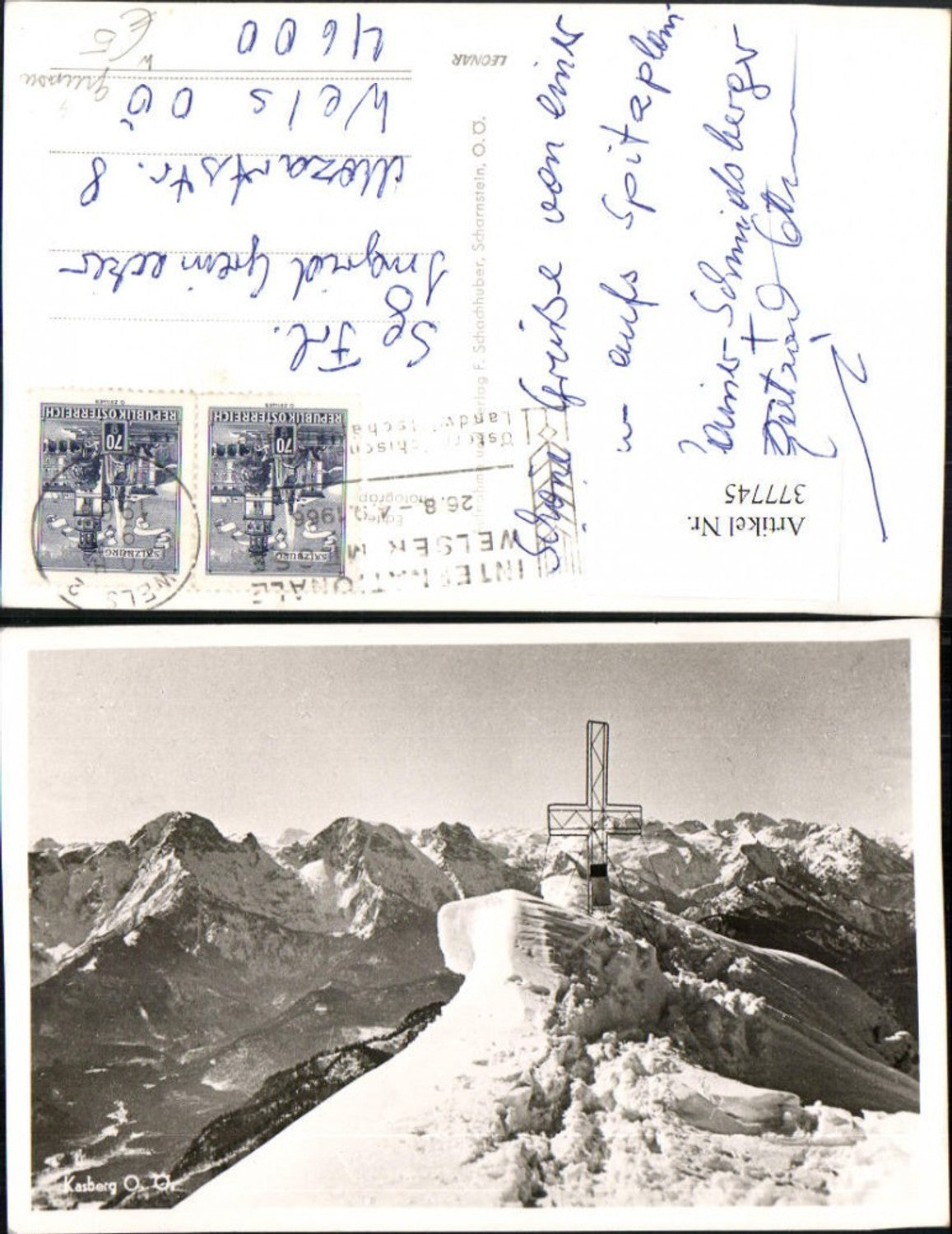 377745,Kasberg b. Grünau im Almtal Gipfel Bergkulisse