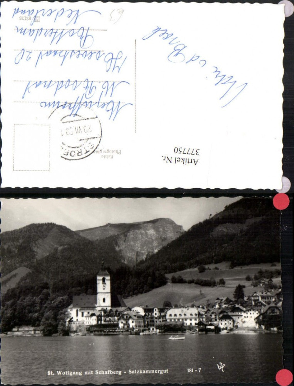 377750,St. Wolfgang Totale m. Schafberg Bergkulisse