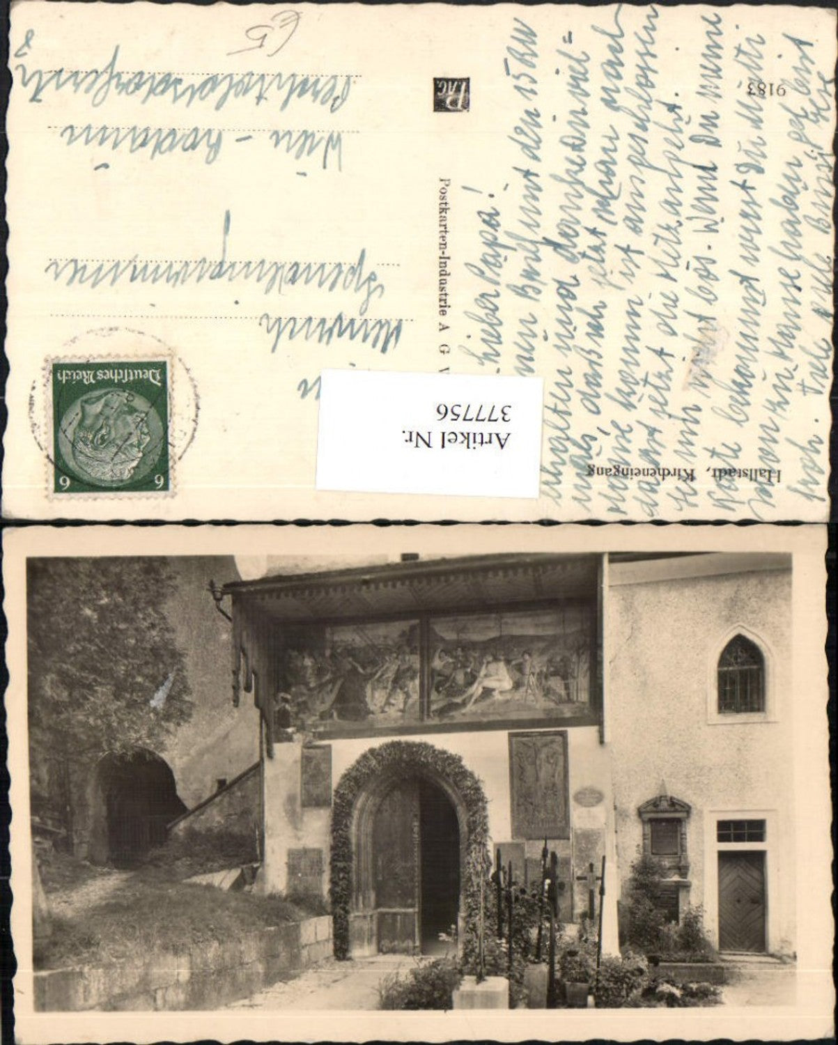 377756,Hallstatt Kircheneingang Kirche Portal
