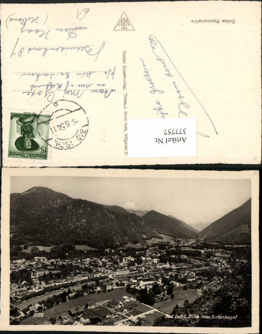377757,Bad Ischl Totale vom Siriuskogel Bergkulisse
